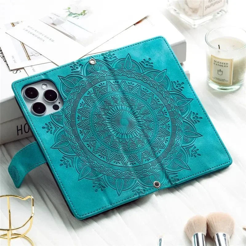 Stylish Leather Lanyard Wallet Case